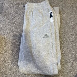 Adidas Men Light Gray Joggers